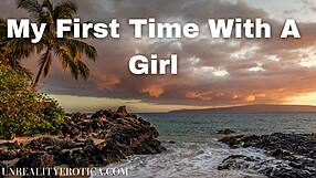 My first time on the beach: a girl-on-girl erotic story
