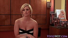 blonde babe feels intense cumshot in pov with small tits