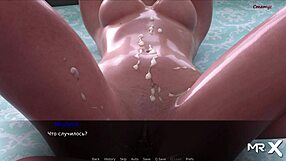 Detailed sex scene with redhead in bedroom from Pine Falls.