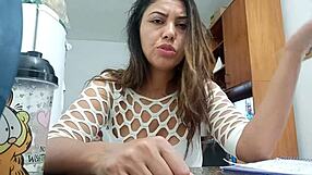 Vlog Sarah Rosa Atriz in Lingerie Shows Off Boobs in a Horny Amateur Scene