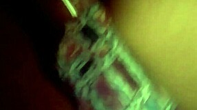 Icey candi bends over in doggystyle position, her petite ebony body taking a big black cock