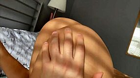 Beautiful Latina Teen Deepthroats Big Cock with Small Tits Bouncing
