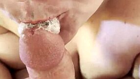 Hey, watch sexy BBW Poppy Cohen sucking cock POV!