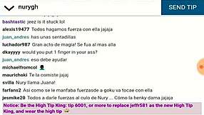 chica webcam can't pull the billiard ball out of her ass