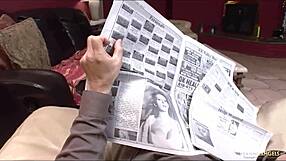 Naughty Couple Uses Solo Masturbation as Foreplay for Intense Doggystyle Sex in Stockings