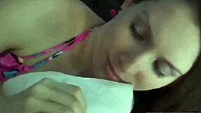 Amateur girlfriend teases boyfriend with shaved pussy