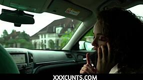 teenie presented dildo for christmas by neighbour