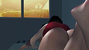 早上好，来一场热辣3D动漫口交场景