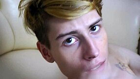 David unloads straight into Casey's eager mouth during a steamy holiday encounter.