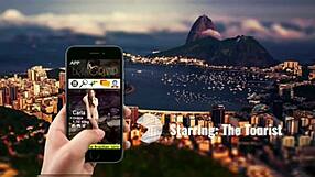 Tourist HELPS date with dress, GETS thanked with tight wet pussy