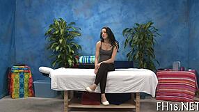 ravishing babe enjoys a relaxing massage session