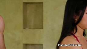 client enjoys oily asian massage