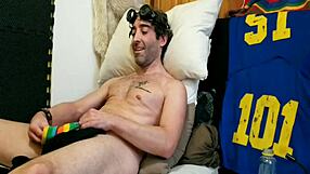 max shenanigans plays with hot cock solo