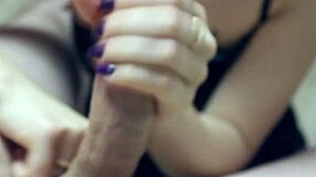 Sweet blonde blowjob with fingering tease.