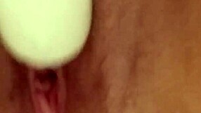 Intense pussy fucking with dildo toys