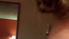 White girl eagerly sucking a thick, hard cock