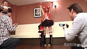 feeling the intense passion as cosplayer ayame rabu gets creampied during her singer photoshoot session