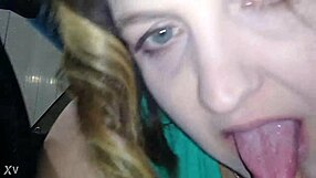 Horny Wife Liz D Blows Cock After Bar