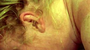 White girl eagerly sucking a thick, hard cock