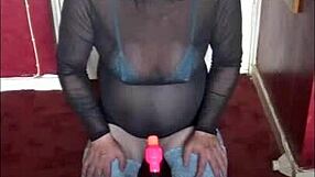 Bi crossdresser loving anal toys at home 😍