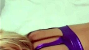 Put On These Cuffs, Naughty Brunette In Lingerie