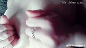 Young hot teen 18+ reveals her big natural tits on camera