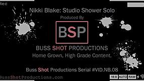 Nikki blake in studio shower solo session