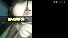 Can this tattooed black beauty handle the virgin's first blowjob?