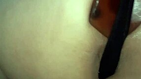 Blonde slut toys with big ass before deep anal fucking