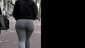 Thick Leggings Creep Teasing Hidden Desires Under Tight Fabric