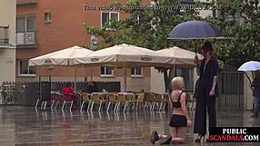 look at this slut humiliated on public streets