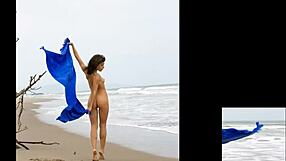 modelz beauty shines in sandy beach tales