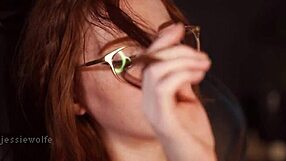 Hot ginger delivers intimate jerk-off instructions with hair play and teasing touches