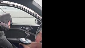 Submissive Humiliated With Vibrator In Car