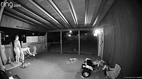 Wife Banged Hard on Open Back Porch