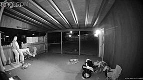 Wife Banged Hard on Open Back Porch