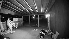 Wife Banged Hard on Open Back Porch