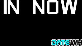 Young dude pounds skinny teen's shaved pussy hard!