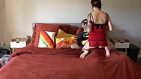 Tattooed MILF Couple in Sexy Halloween Action