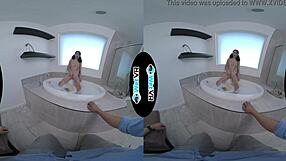 Wet VR Bath Fuck with Sawyer Cassidy Involves Toys and Creampie.