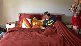 Tattooed MILF Couple in Sexy Halloween Action