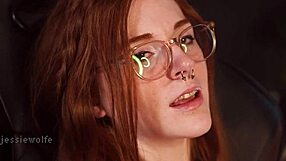 Hot ginger delivers intimate jerk-off instructions with hair play and teasing touches