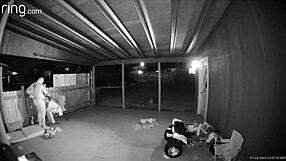 Wife Banged Hard on Open Back Porch