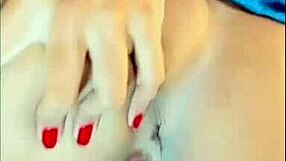 Peruvian latina in lingerie masturbates pussy while lesbian blowjob