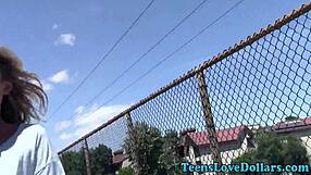 spunk faced teen pov outdoor