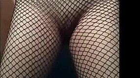 Homemade Spanking In Mesh Stockings?