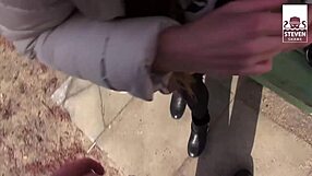 Horny Milf Fucked Hard in Car Threesome at Parking Lot? Melina Pure on Stevenshame Dating!