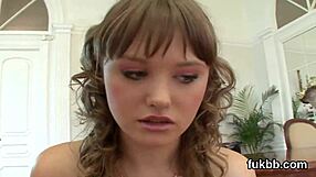 Flirty Fuck Doll Undresses And Stretches Pussy With Dildo