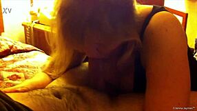 Jenna Jaymes Deepthroats Cock On Bed