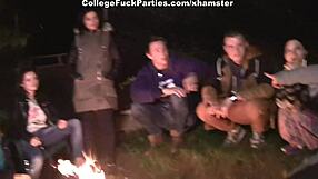 Sexy Brunette Gets Double Penetration And Anal Fuck Out Of Town